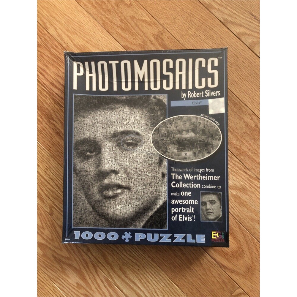 Vintage Buffalo Games Photomosaics 1026 Piece‎ Jigsaw Puzzle Elvis New Sealed